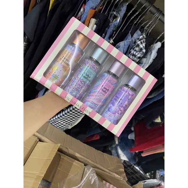 Set 4 Chai Xịt toàn thân body mist VIC