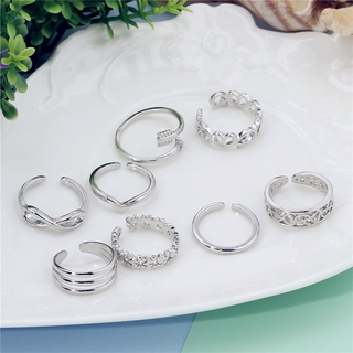 Set 8 Nhẫn Thiết Kế Tinh Tế Cho Nữ