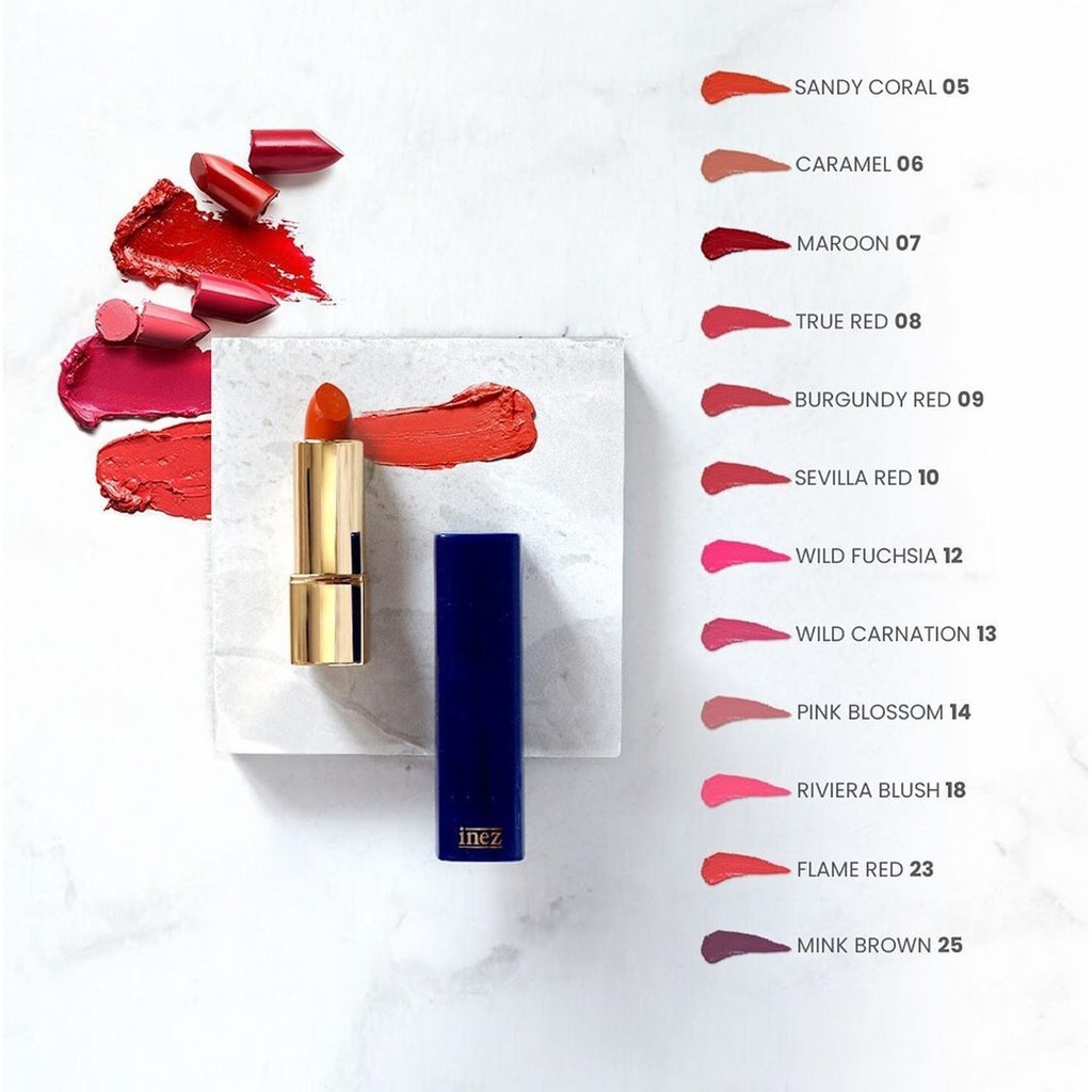 (hàng Mới Về) Son Môi Màu Sắc Thời Trang Thương Hiệu Inez | BigBuy360 - bigbuy360.vn