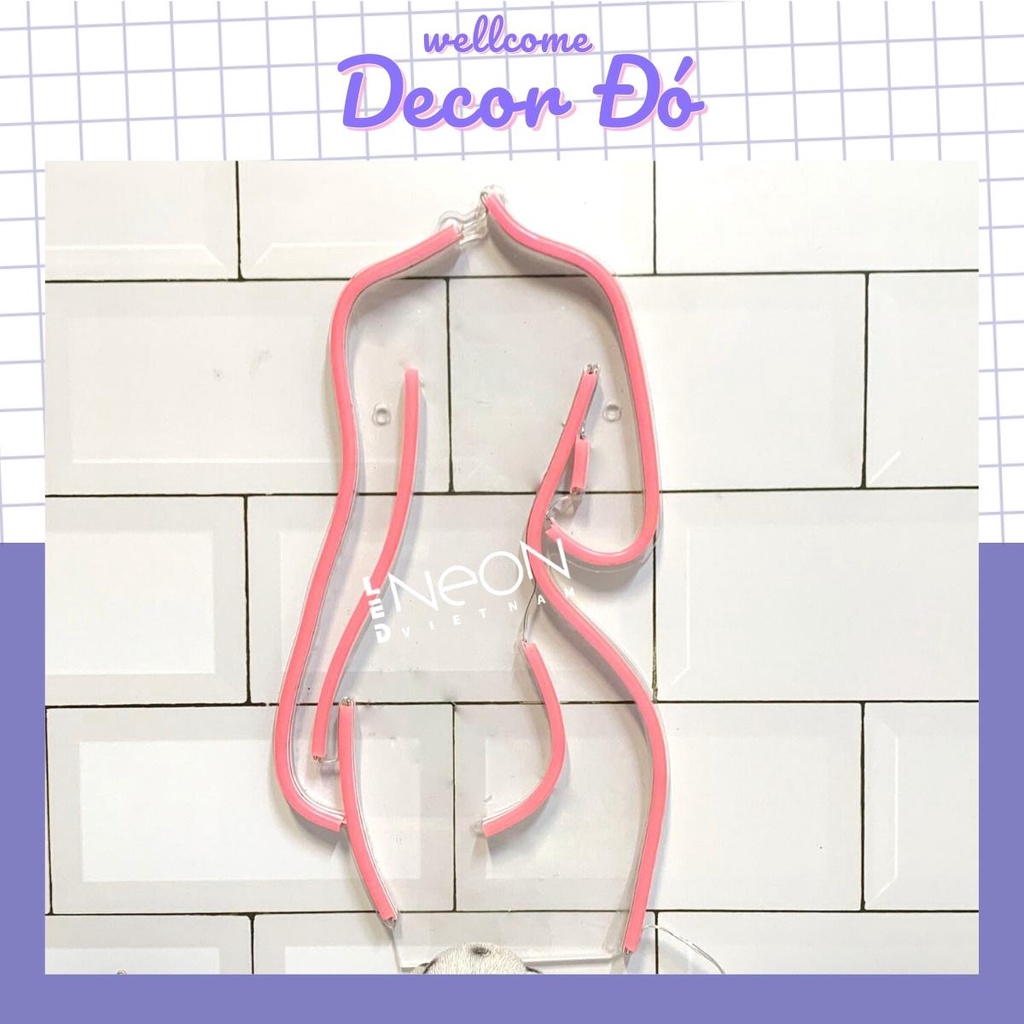 Đèn NeonSign Cô Gái Sexy | Kích Thước 35x19cm | Quà Tặng Trang Trí Cực Chất , Siêu Sáng & Tiết Kiệm Điện Với Led 12v |