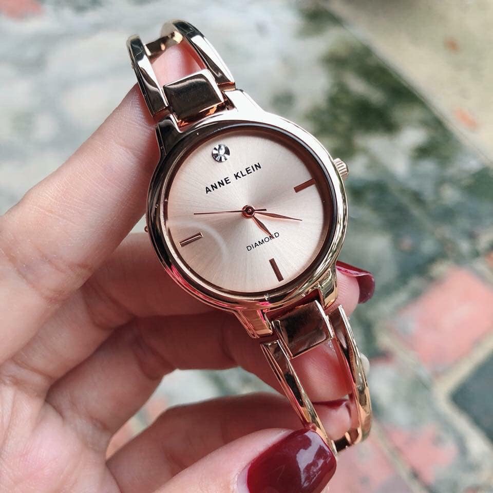 Đồng hồ dành cho nữ ANNE KLEIN  AK2626 VÀNG HỒNG .case 30mm. 3atm