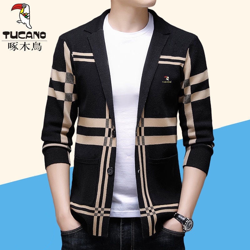 Áo khoác len cardigan tay dài dáng rộng thời trang cao cấp cho nam 8.18