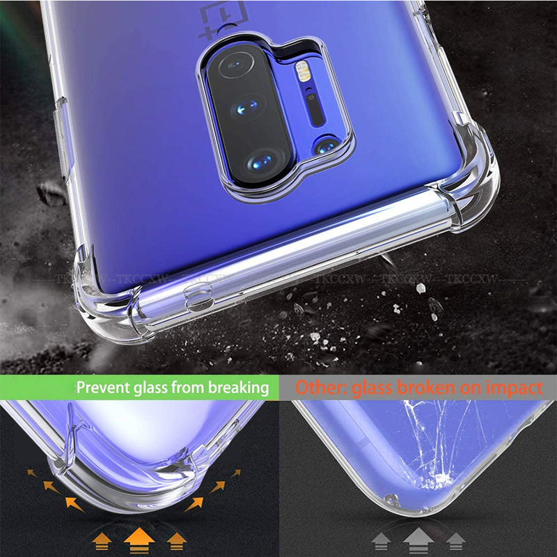 Ốp điện thoại trong suốt chống rơi thích hợp cho OnePlus 8 7 7T Pro OnePlus Nord OnePlus 6 6T 1+ 8 1+ 7 1+ 7T Pro