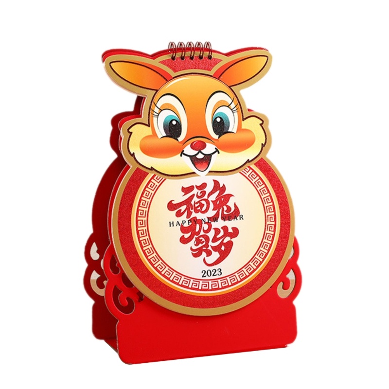 Lịch Để Bàn 2023 Mini Dạng Lật Có Dây Buộc Tiện Dụng