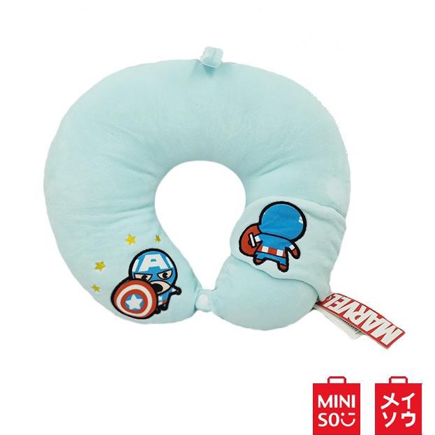 Mới.. Gối kê cổ & mặt nạ mắt hình chữ U Miniso Marvel D9....