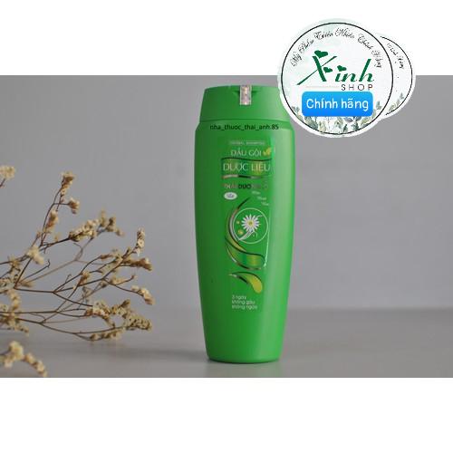 Dầu gội dược liệu thái dương 3 hương hoa - hương lá 200ml ngăn ngừa rụng tóc và sạch gàu