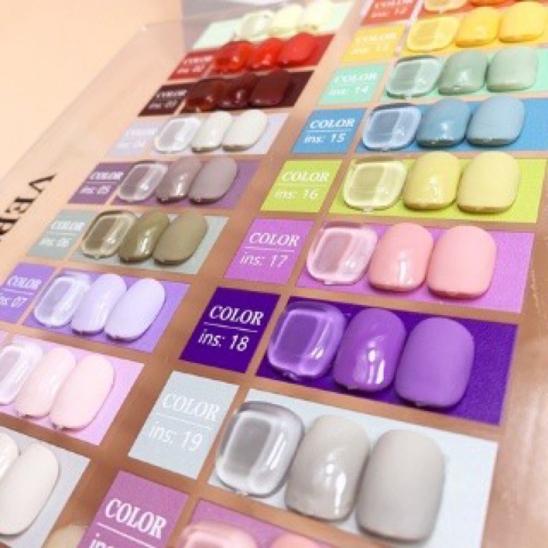 Set Sơn móng tay gel 44 màu Very Good Nail tặng kèm bảng màu,liên kết,top bóng