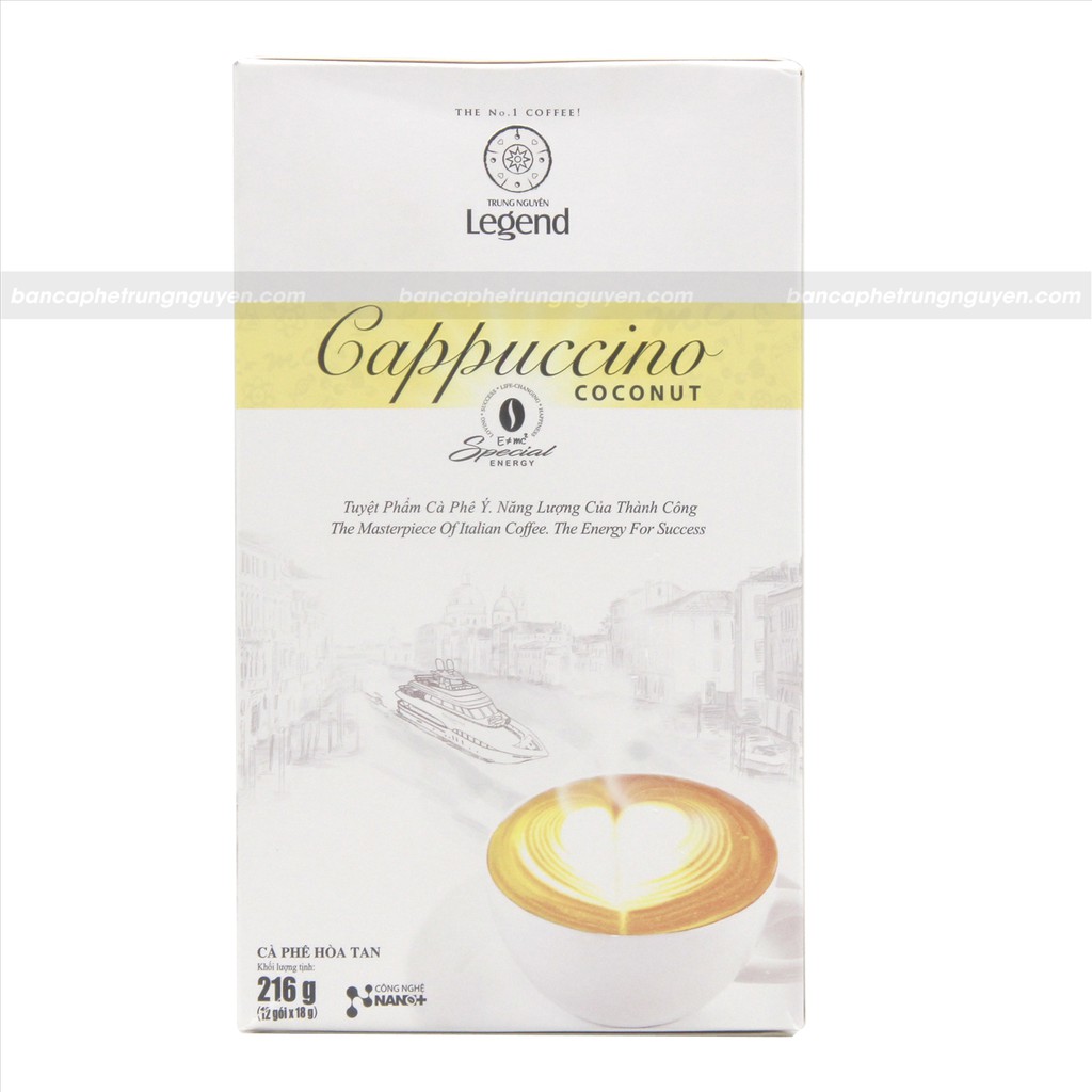 Cà Phê Hòa Tan Cappuccino Hương Coconut - Vị Dừa