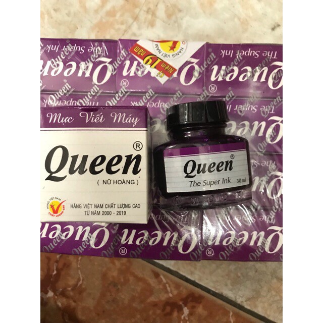 Sỉ 24 Lọ Mực viết bút máy,Mực Queen