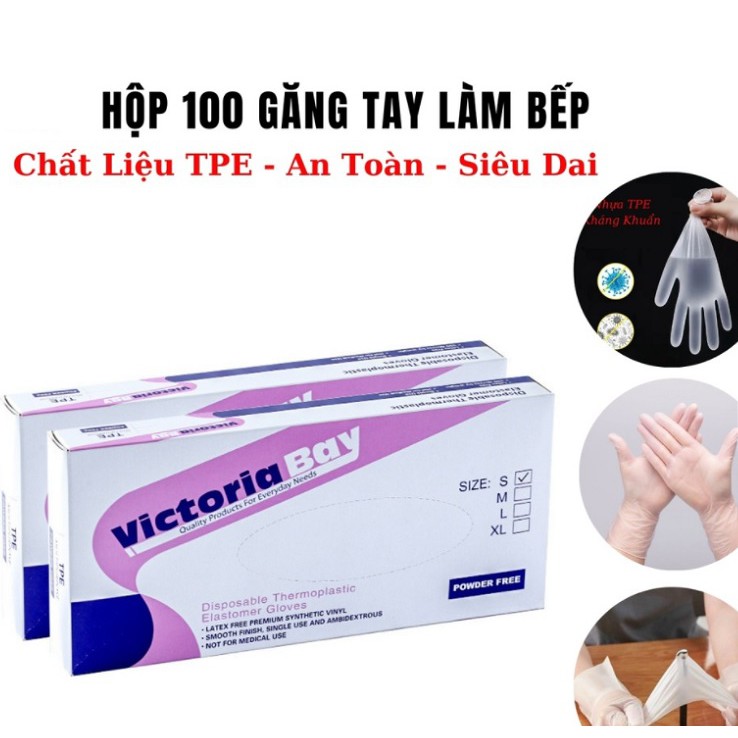 HỘP 100 GĂNG TAY LÀM BẾP SIÊU DAI