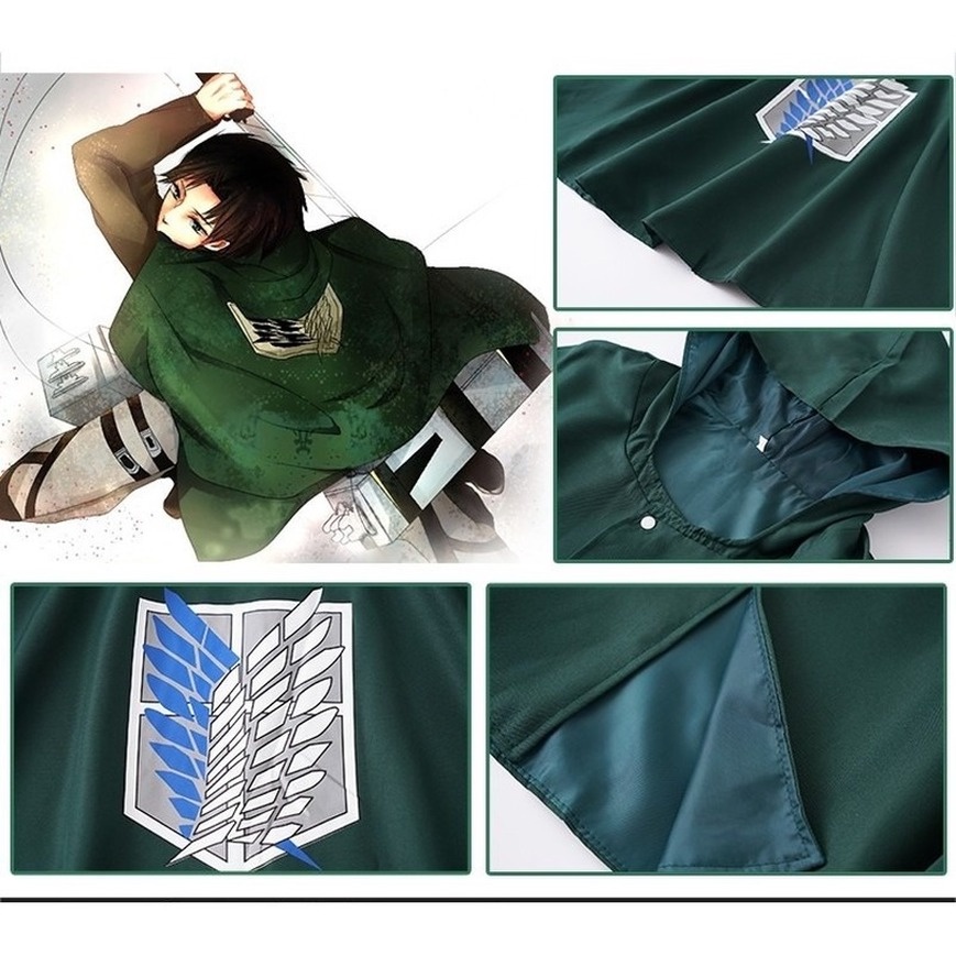 Áo choàng cosplay nhân vật anime Attack on Titan chất lượng cao SFVN