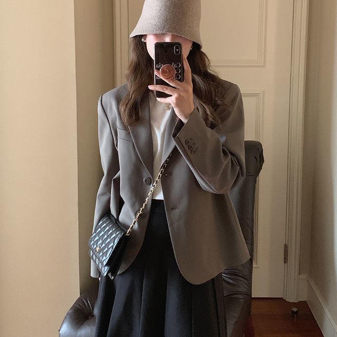 Áo khoác blazer dáng ngắn thời trang xuân thu thanh lịch cho nữ | BigBuy360 - bigbuy360.vn