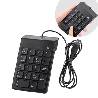 V3n usb number pad bàn phím số bàn phím số 18 phím bàn phím cho máy tính xách tay deskto pc yl2206