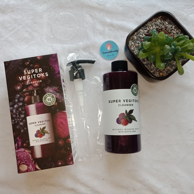Sữa Rửa Mặt Sủi Bọt Khí &quot;3 in 1&quot; Byvibes Wonder Bath Super Vegitoks Cleanser - PURPLE