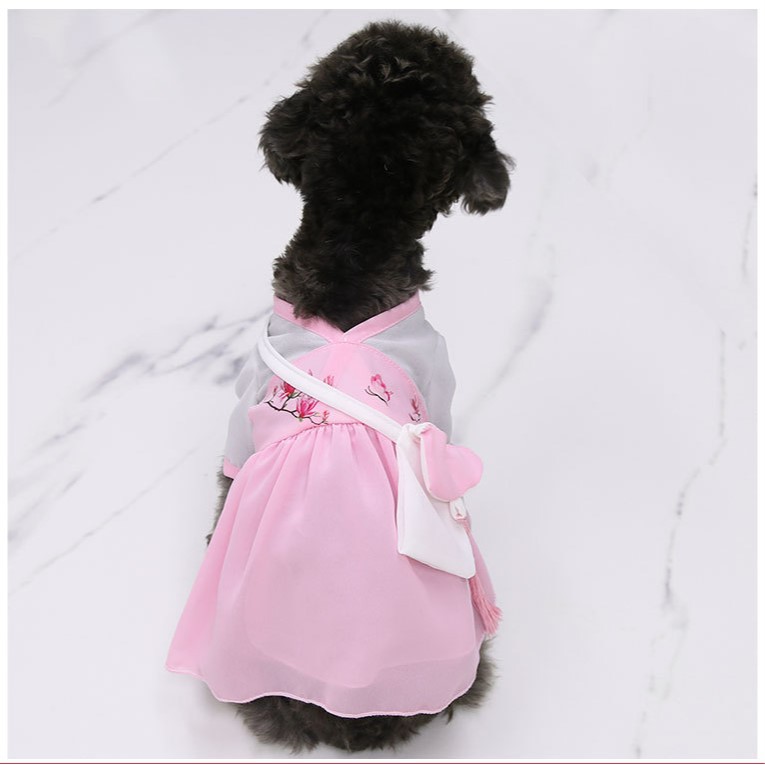 [Mã PET50K giảm Giảm 10% - Tối đa 50K đơn từ 250K]  Váy voan mùa xuân dành cho chó mèo ( 500g - 10kg )