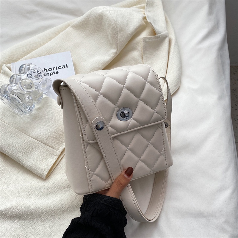 Túi đeo vai IELGY họa tiết hình thoi thiết kế thời trang cho nữ