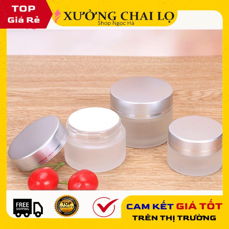 Hũ Chiết Mỹ Phẩm ❤ GIÁ RẺ NHẤT ❤ Hủ đựng kem thủy tinh mờ 5g,10g,15g,20g,30g,50g, phụ kiện du lịch