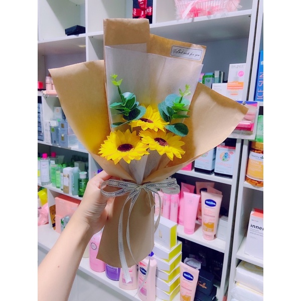 Bó hoa hướng dương 3 bông