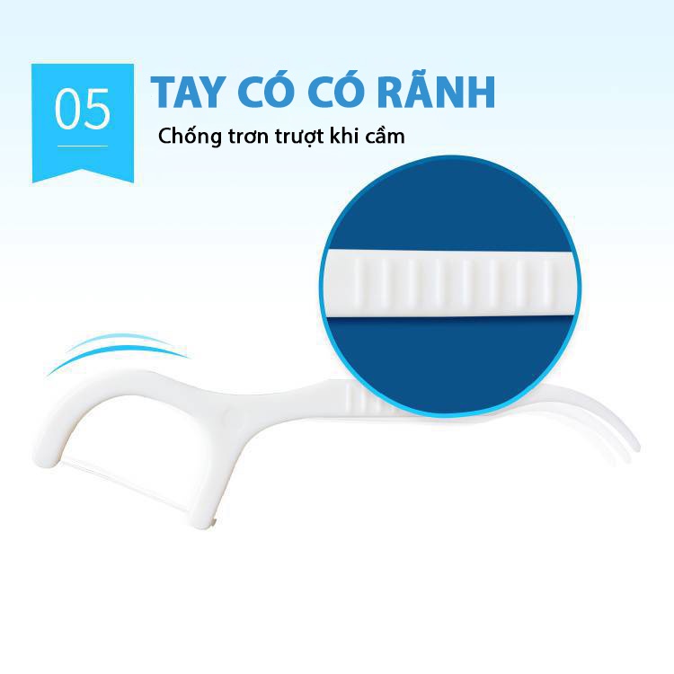 Hộp tăm chỉ nha khoa - Chỉ nha khoa đạt chuẩn FDA - Sợi siêu mảnh - Vệ sinh răng miệng chuyên dụng