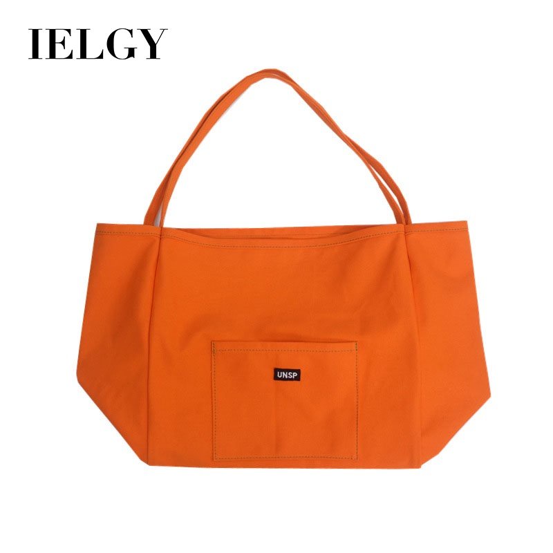 IELGY Túi Xách Vải canvas Màu Sắc Đơn Giản Sức Chứa Lớn Thời Trang Cho Nữ