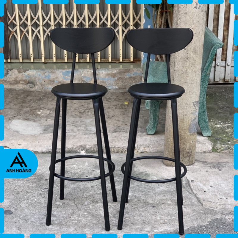 Ghế Cafe Stool Quầy Bar - Loại Màu Gỗ Cao 45 - Cao 75cm | Anh Hoàng Furniture