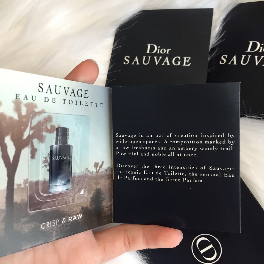 Mẫu thử nước hoa Sauvage 3 mùi (Parfum - EDP - EDT)