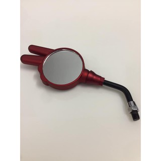 Gương chiếu hậu xe máy kiểu ngón tay ---màu đỏ---
