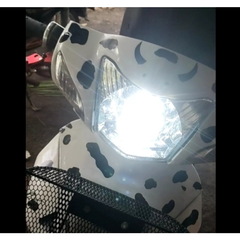 Trọn bộ Đèn pha led có 6 Led bên trong cho xe Wave cá, RS, S thái, Anpha mới