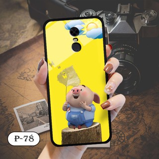 Ốp lưng kính 3D Xiaomi Redmi 5 Plus- cute