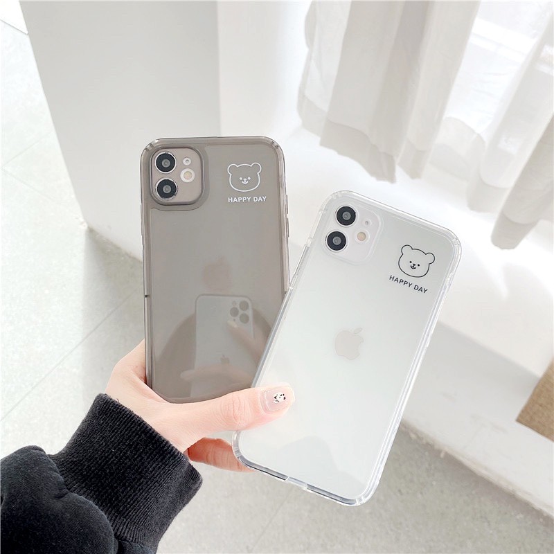 Ốp lưng iphone Gấu hạnh phúc trong cạnh vuông BVC 6/6plus/6s/6splus/7/7plus/8/8plus/x/xr/xs/11/12/13/pro/max/plus/promax | BigBuy360 - bigbuy360.vn