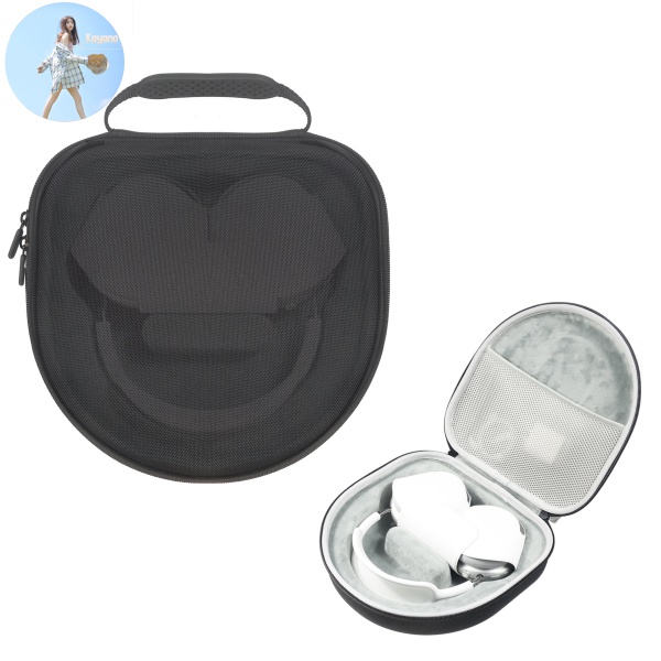 Vỏ Bảo Vệ Hộp Sạc Tai Nghe Airpodsmax Bằng Nylon Màu Đen | BigBuy360 - bigbuy360.vn