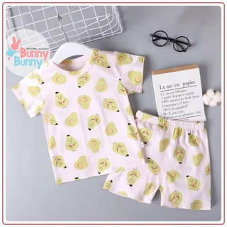 Bộ đồ mặc nhà xuất Hàn cho bé họa tiết quả bơ - NG35