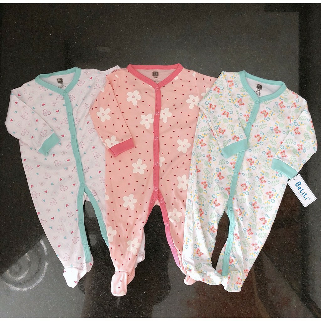 Set 3 body liền vớ cho bé gái