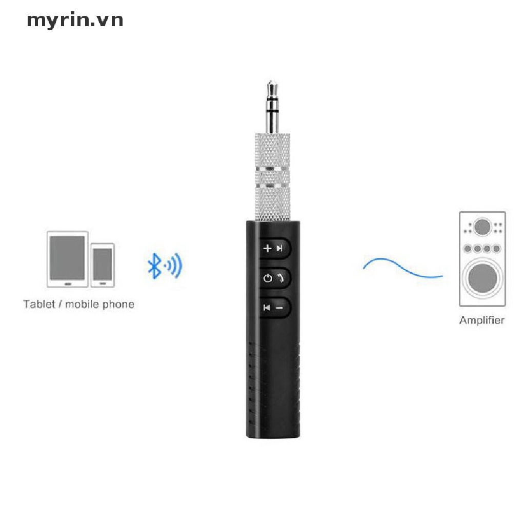 Thiết Bị Nhận Tín Hiệu Âm Thanh Bluetooth Không Dây Cho Xe Ô Tô Kèm Cáp Âm Thanh 3.5 AUX