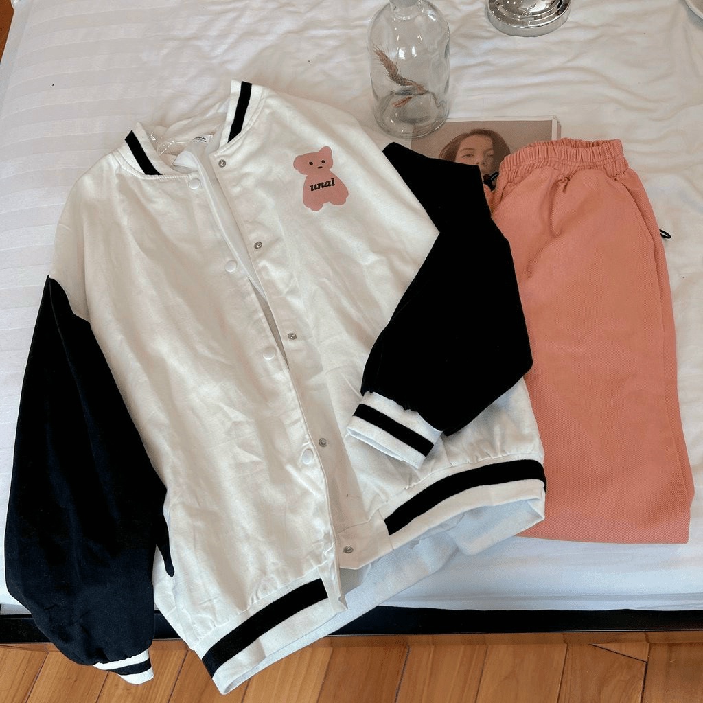 Áo khoác dù bomber nam nữ áo khoác nhẹ nam nữ cực đẹp in Gấu Unal dù 2 lớp thoáng mát TP214 [NewUnisex]