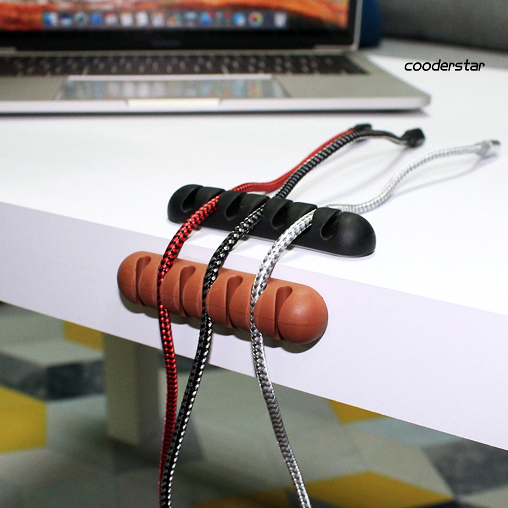 Dụng cụ quấn dây cáp sạc 7 lỗ bằng silicone tiện lợi