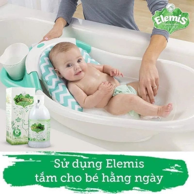 Sữa tắm/ Nước tắm gội thảo dược Elemi 200ml, An toàn - bảo vệ làn da cho bé từ sơ sinh