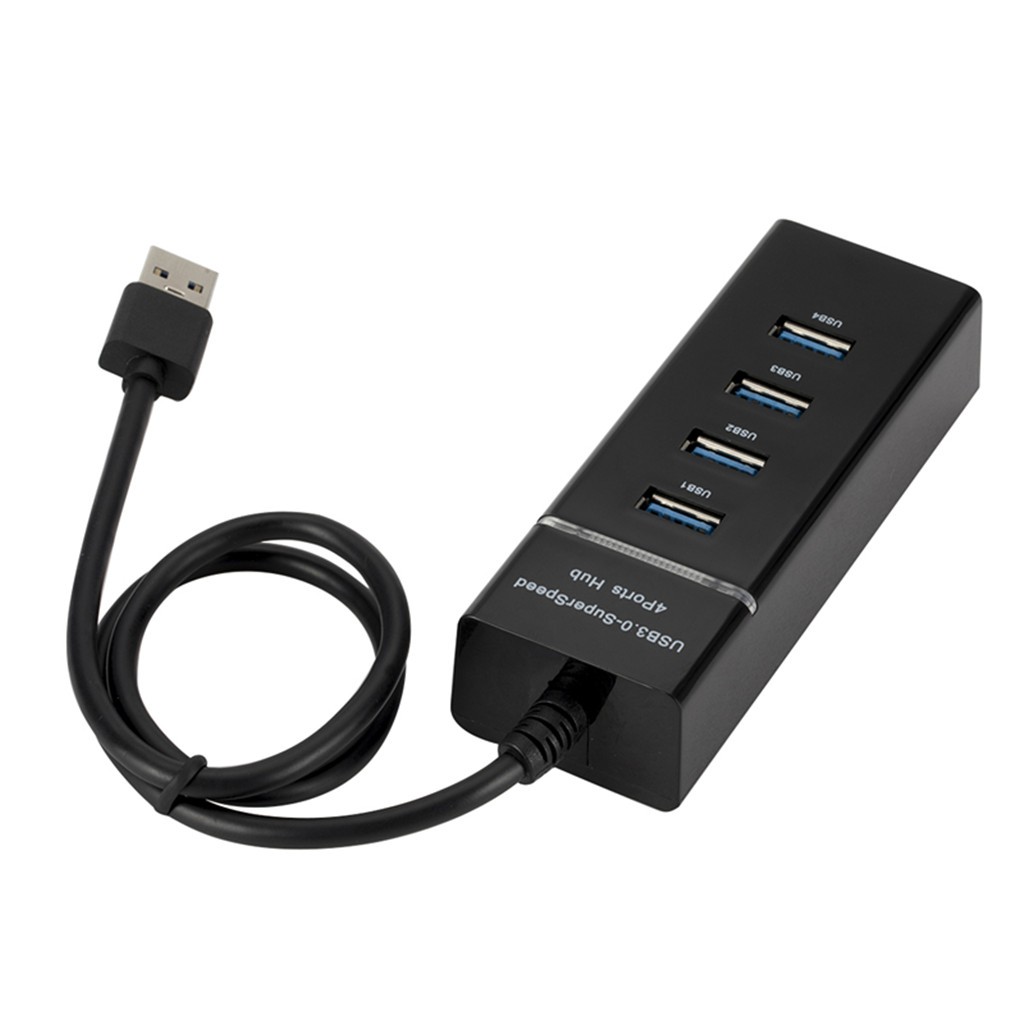 Hub Chuyển Đổi AMORUS Tốc Độ Cao 4 Cổng Usb 3.0 5Gbps Với Đèn Led Hiển Thị