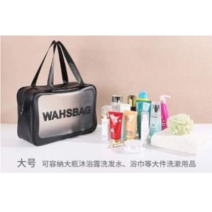 Sét 3 túi đựng mỹ phẩm trong suốt mẫu mới, sét 3 túi mỹ phẩm washbag