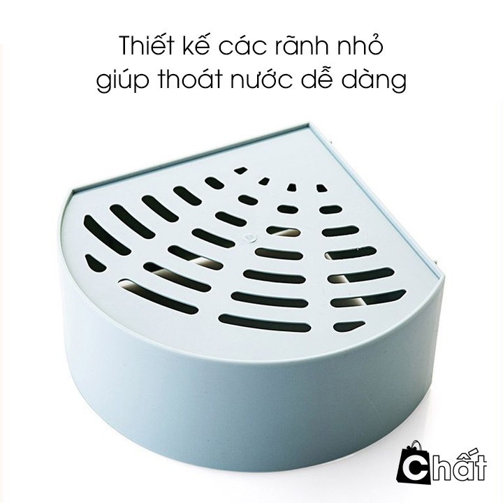 Combo 2 Kệ giá đỡ dán góc tường nhà bếp