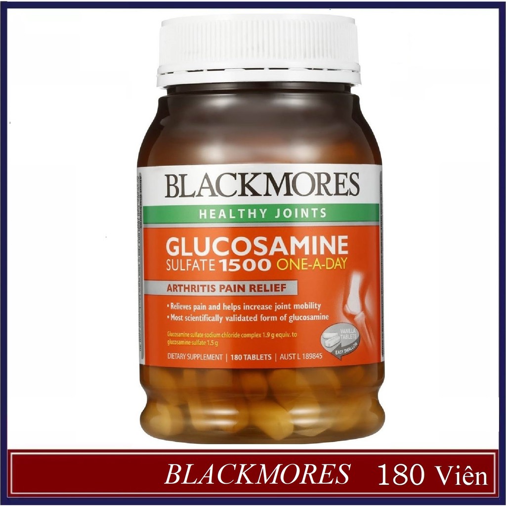 Thuốc Blackmores Glucosamine 1500mg One A Day của Úc - Bổ sung nhờn - Bổ Xương Khớp - [Hộp 180viên]