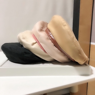 Mũ Beret Da Lộn Thời Trang Nữ Tính