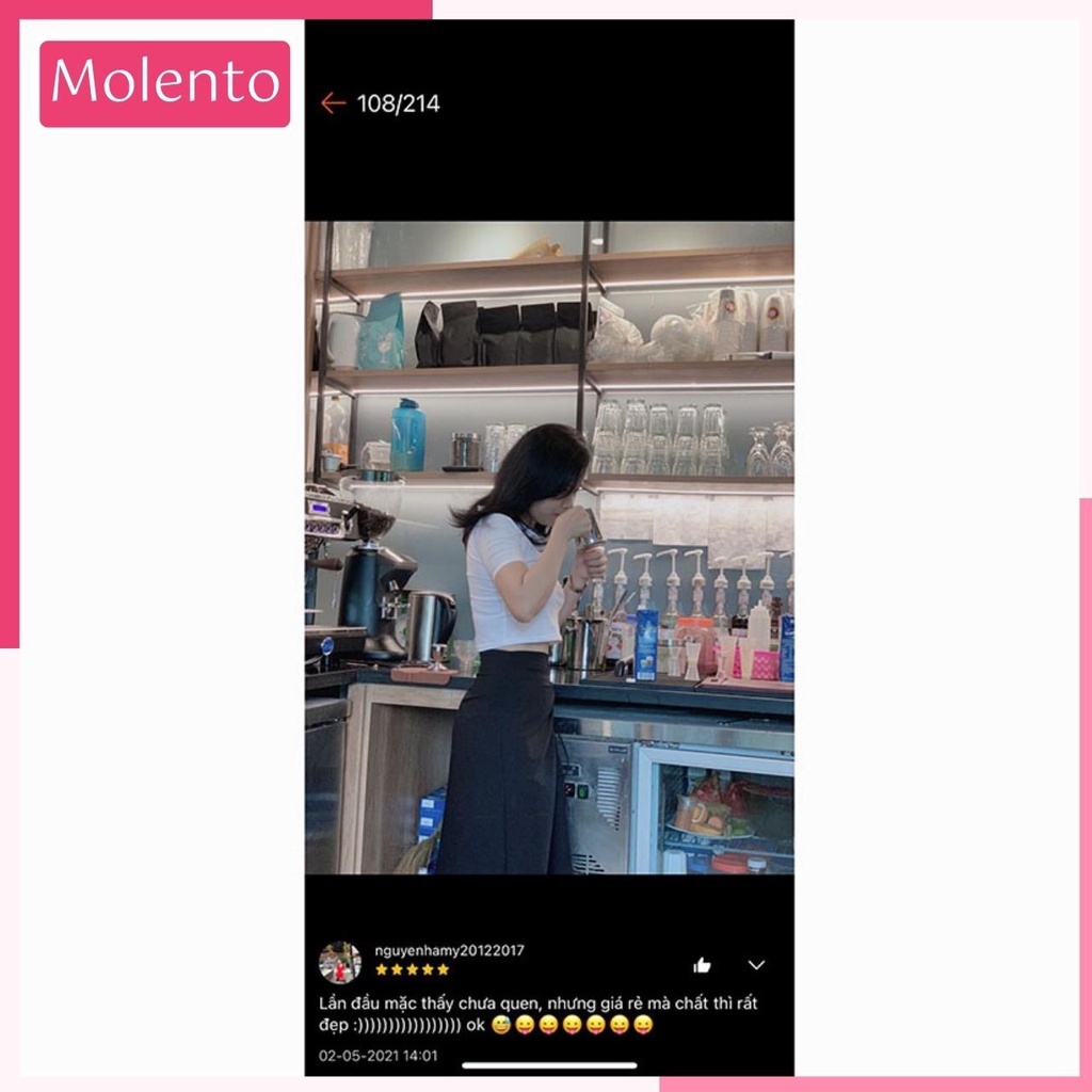 Áo Croptop Nữ Tay Ngắn Phông Cổ Bẻ Sơ Mi Polo Thun Cotton Crt Kiểu Ôm Body Ulzzang Phong Cách Hàn Quốc Molento M16