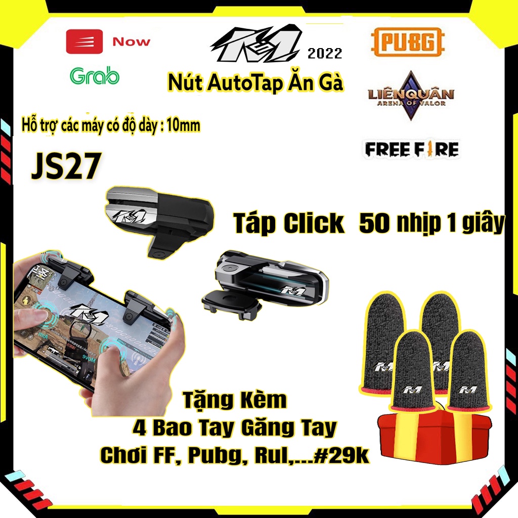 🆔Nút bắn pubg auto tap JS27 phụ kiện chơi game mới chất lượng