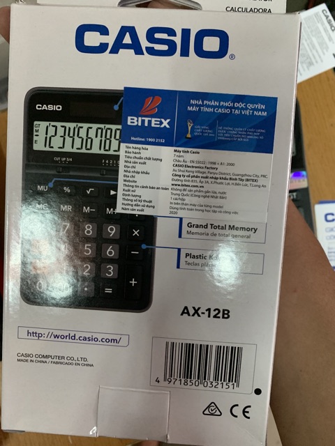 Máy Tính Casio AX12B