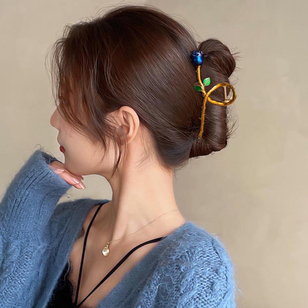 Kẹp Tóc Hình Hoa Hồng / Cá Mập Xinh Xắn WMES15H Cho Nữ