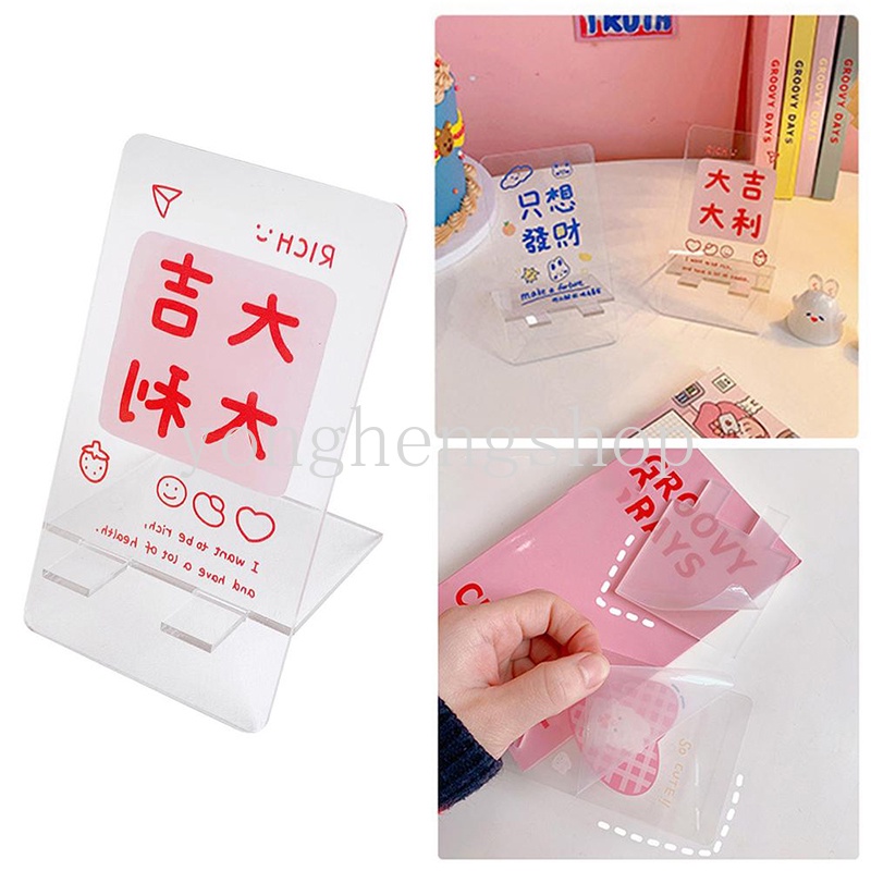 Giá Đỡ Điện Thoại/Máy Tính Bảng Bằng acrylic Hình Thỏ / Gấu Hoạt Hình Dễ Thương Sáng Tạo