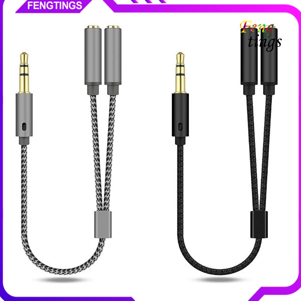 Bộ Chia Tai Nghe 1 Đầu Cắm Sang 2 Cổng Âm Thanh 3.5mm