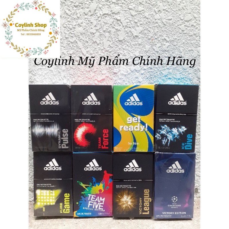 Nước hoa nam ADIDAS hương thơm nam tính 100ml chính hãng