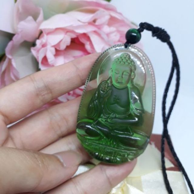 Phật Bản Mệnh A DI ĐÀ hộ mệnh người tuổi Tuất và tuổi Hợi kèm dây đeo